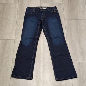 Harley-Davidson Embellished Stretch Bootcut Mid-Rise Denim Jeans Women's Size 6